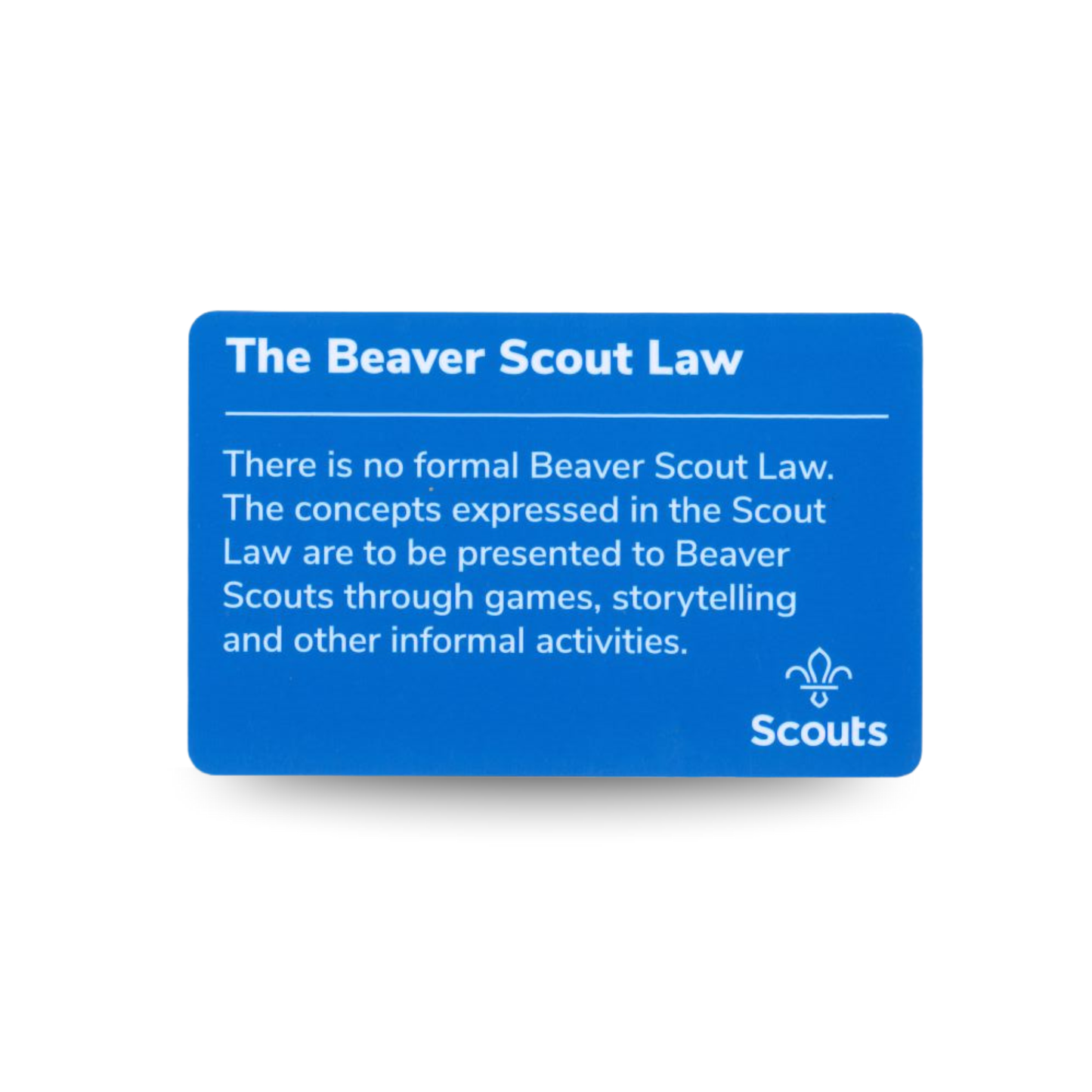 Beaver Scouts Promise card - Jewish