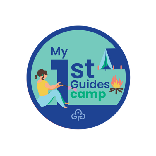 My 1st Guides Camp Woven Badge