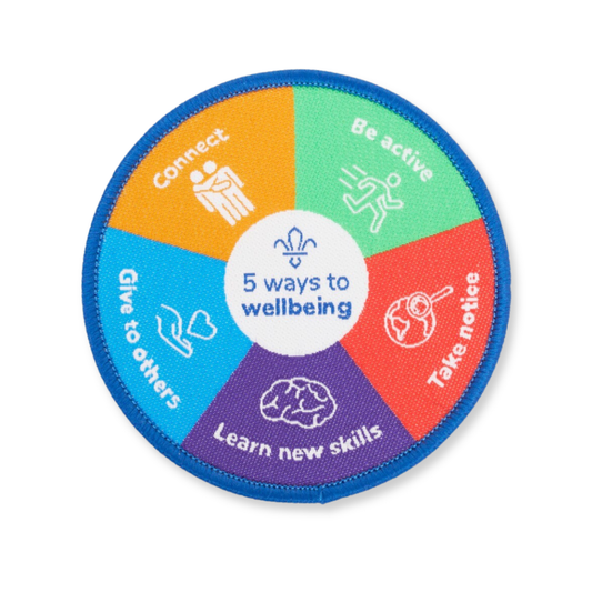 Five Ways to wellbeing Blanket Badge