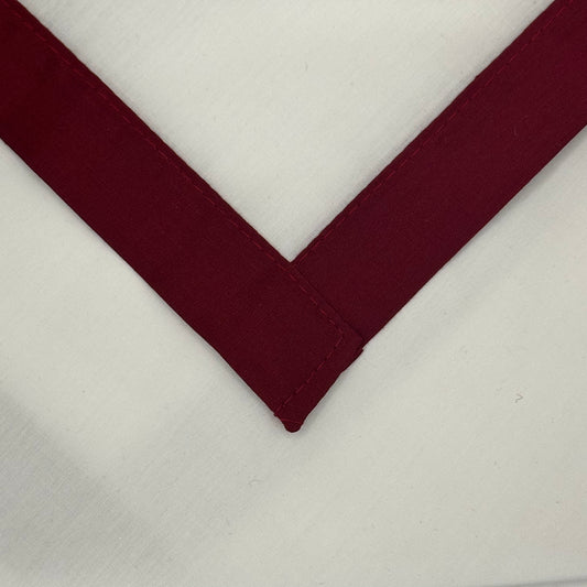 Adult Necker with Trim - White / Crimson