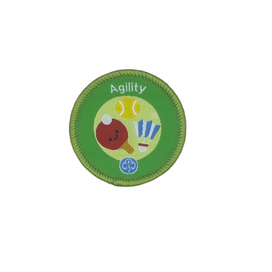 Rainbows Agility woven badge