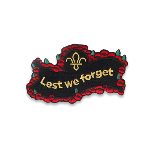 Poppy & Scouts Lest We Forget Blanket Badge