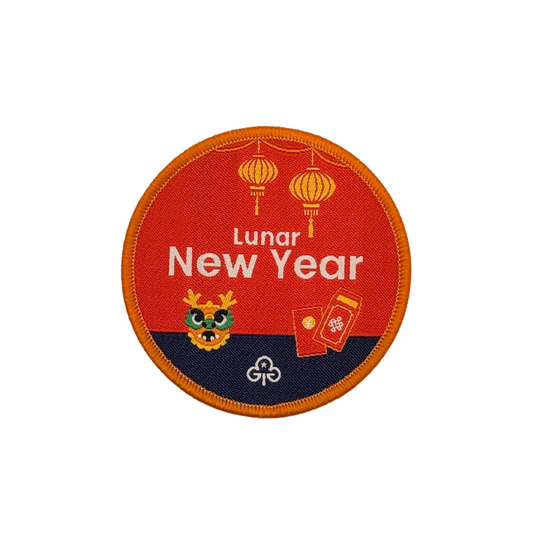 Luna New Year woven badge