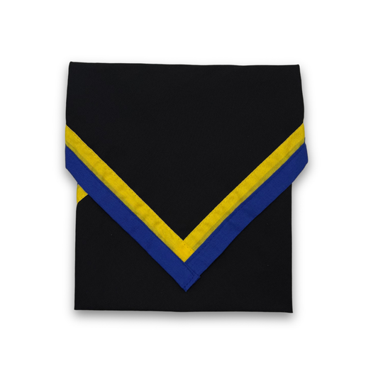 Child Necker with Double 1/2" Trim - Black/Yellow/Royal