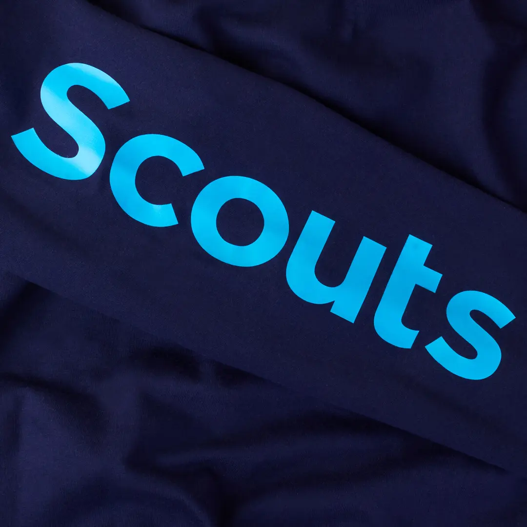 Scouts Fleur de Lis Bold Contrast Hoodie - Navy/Blue