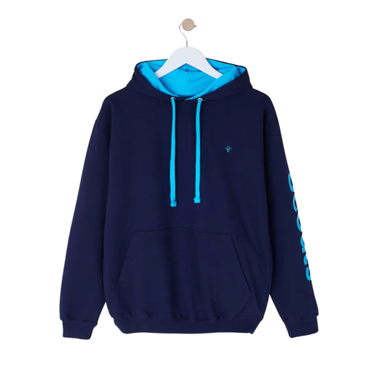 Scouts Fleur de Lis Bold Contrast Hoodie - Navy/Blue