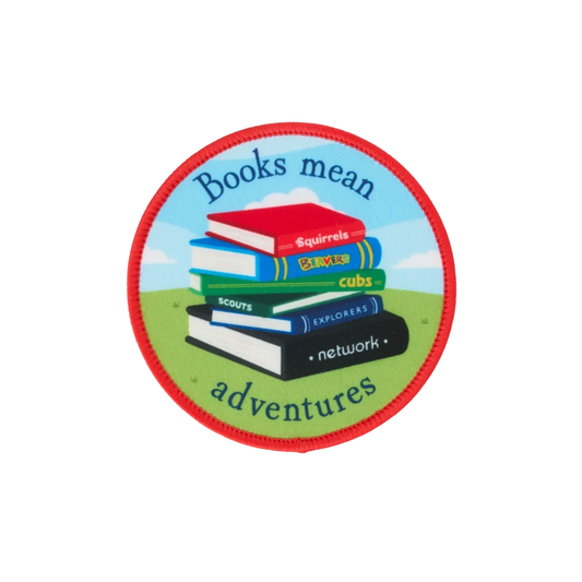 Books Means Adventures Blanket Badge