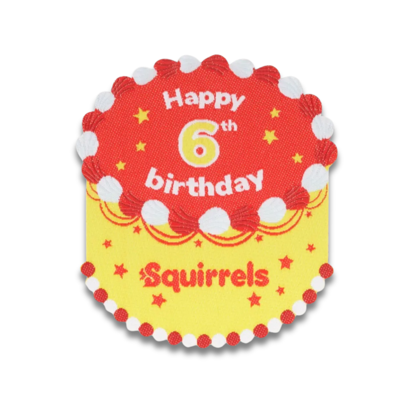 Squirrels Happy 6th Birthday Blanket Badge