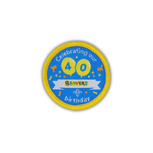 Beavers 40th Birthday Uniform Badge