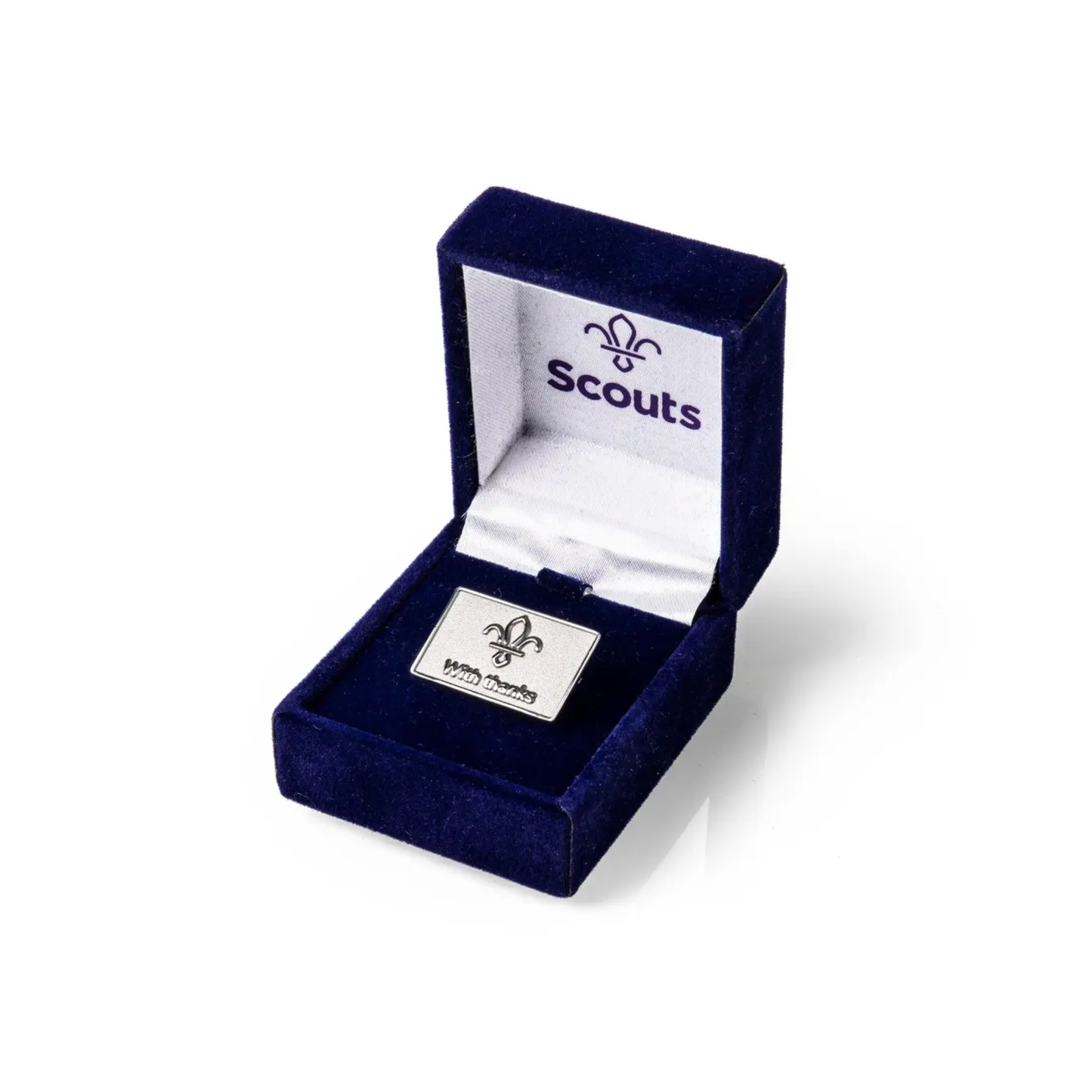 With Thanks Sterling Silver Badge in Box