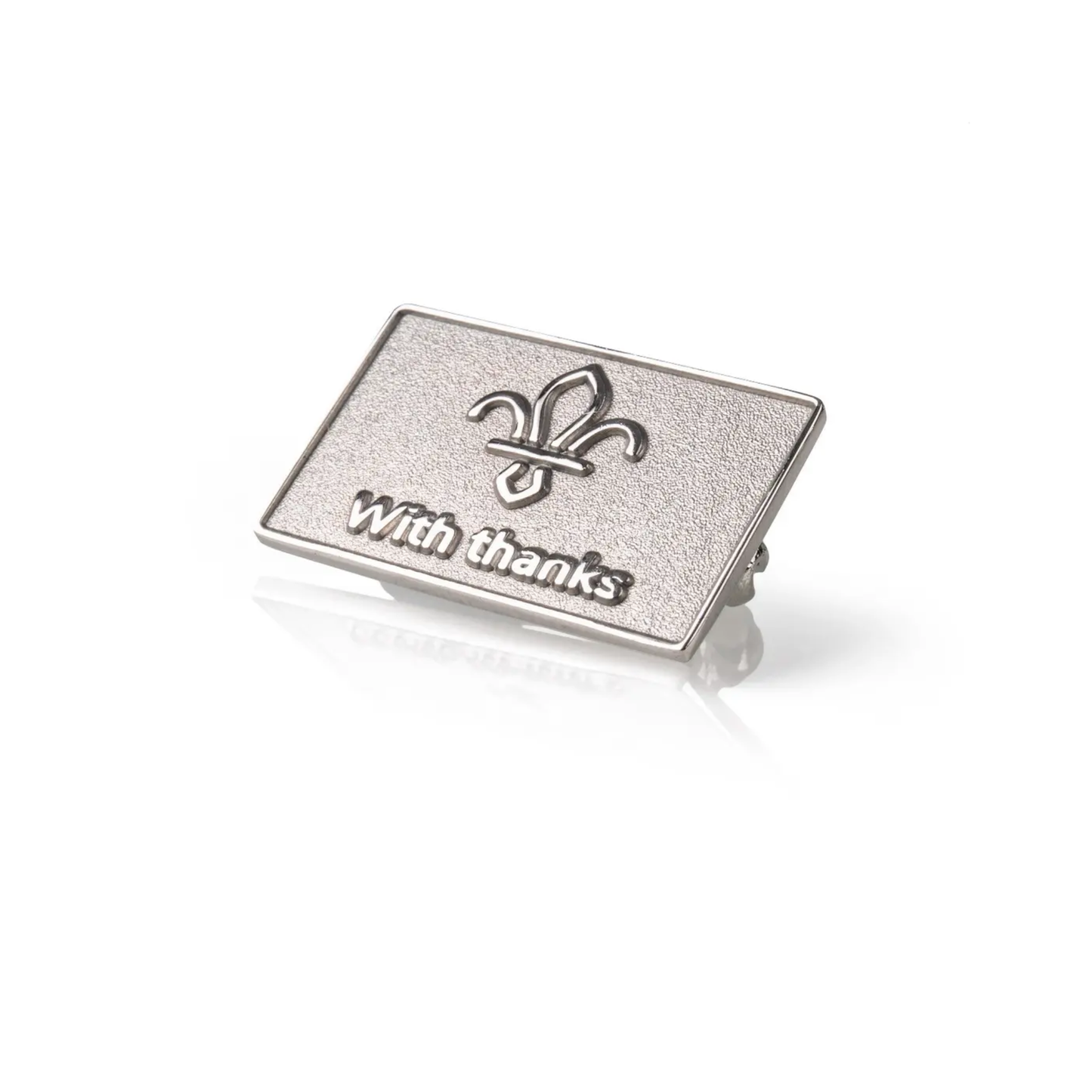 With Thanks Sterling Silver Badge in Box