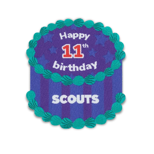 Scouts Happy 11th Birthday Blanket Badge