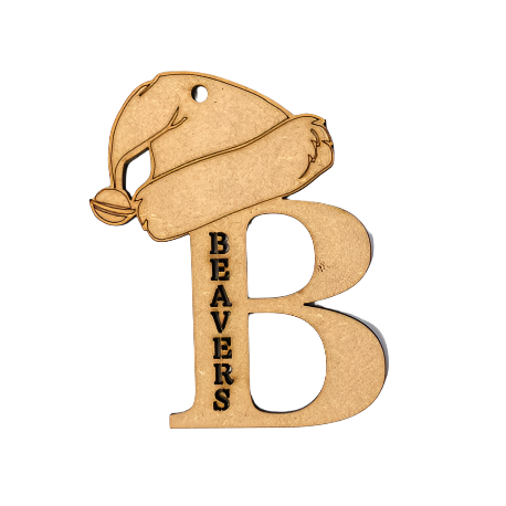 Beaver Santa Hat Bauble - 10pk