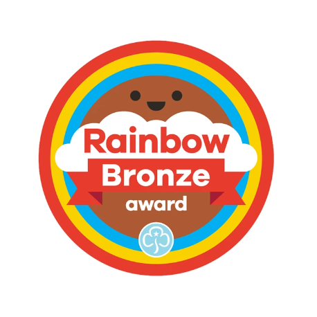 Bronze award - Rainbows woven badge
