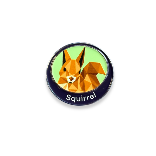 Squirrel Emblem - Metal