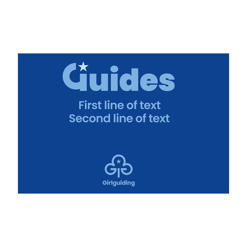 Personalised Guides one-person-carry flag