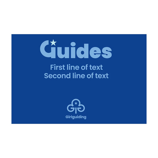 Personalised Guides one-person-carry flag