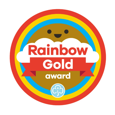 Gold award - Rainbows woven badge