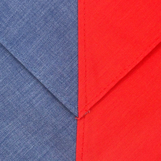 Child Necker Half and Half - Grey / Scarlet