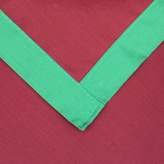 Child Necker with Trim - Maroon / Emerald