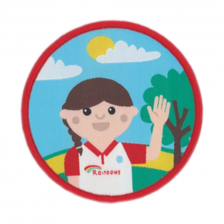 Olivia woven badge