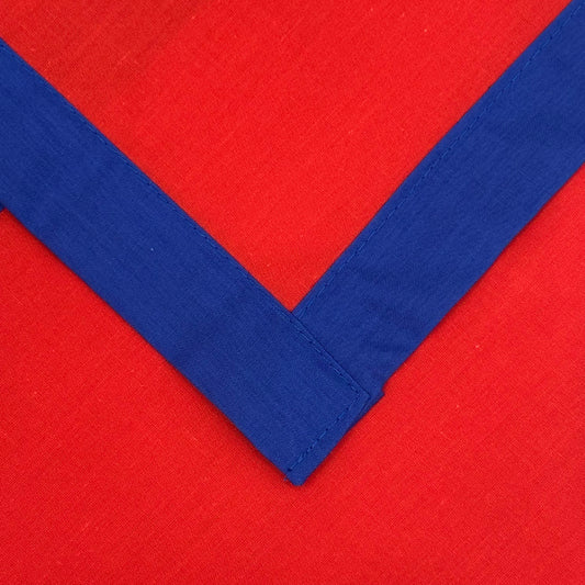 Adult Necker with Trim - Scarlet / Royal