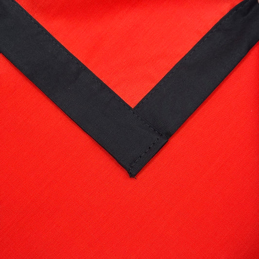 Adult Necker with Trim - Scarlet / Black