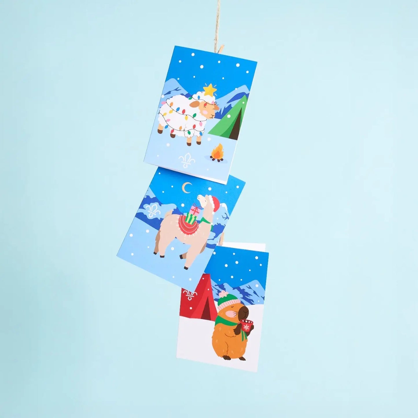 Christmas Animals Christmas Cards - Pack of 12