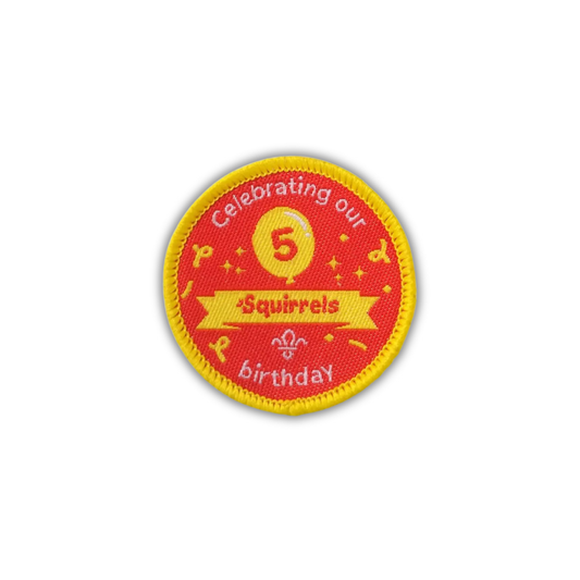 Squirrels 5th Birthday Uniform Badge