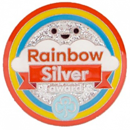 Silver award - Rainbows metal badge