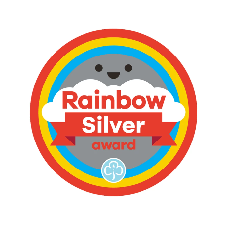 Silver award - Rainbows woven badge