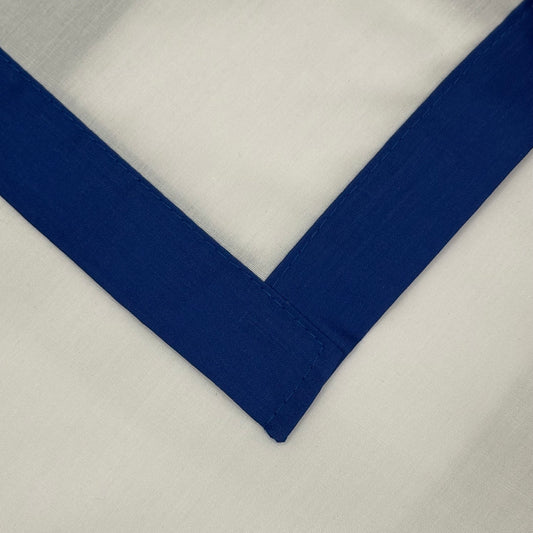 Child Necker with Trim - White / Royal